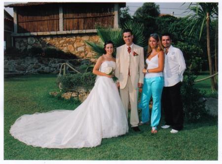 moi & marina au mariage de chiquito